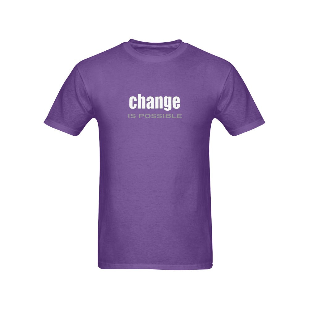 Empowering 'Change is Possible' Short Sleeve T-Shirt - Inspirational Apparel for Positive Change