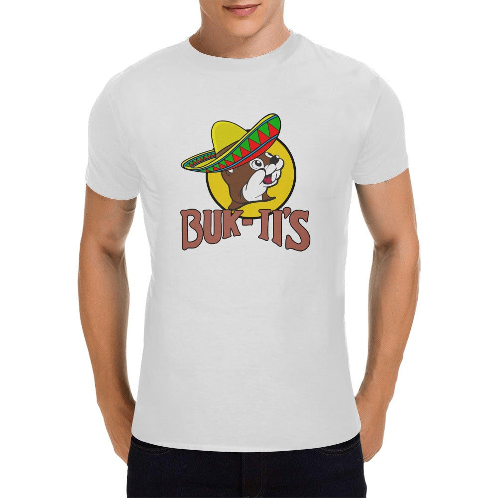 Bukiis Super Mercado graphic white Men's T-Shirt