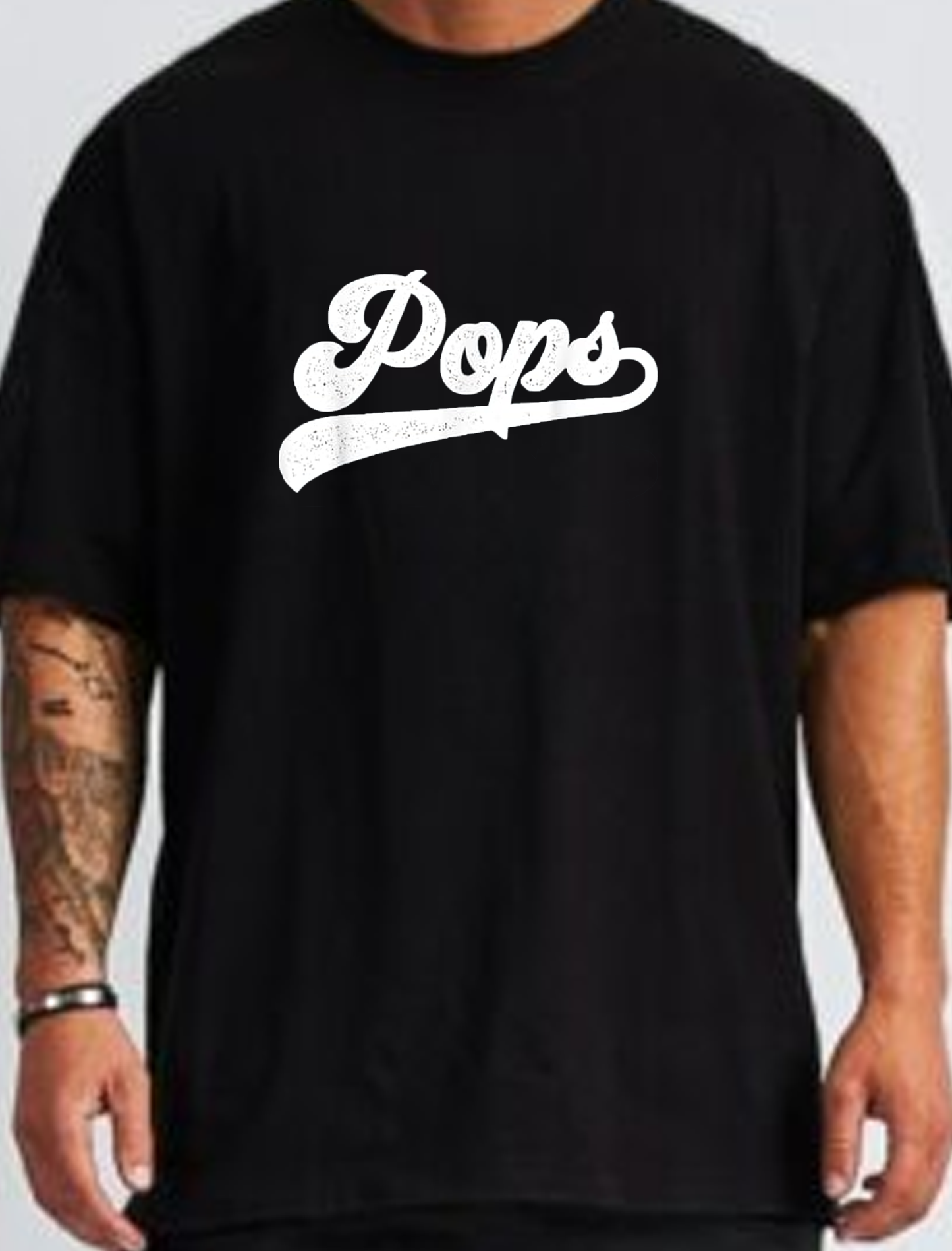 Cool Vintage Distressed 'Pops' Graphic T-Shirt – Unisex Soft Cotton Dad Tee