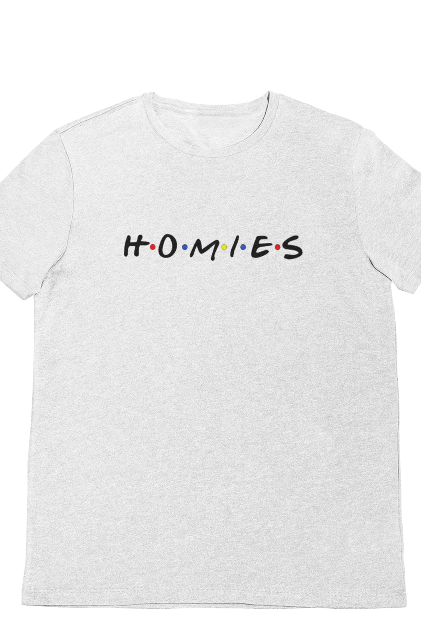 HOMIES friends short sleeve black basic t-shirt
