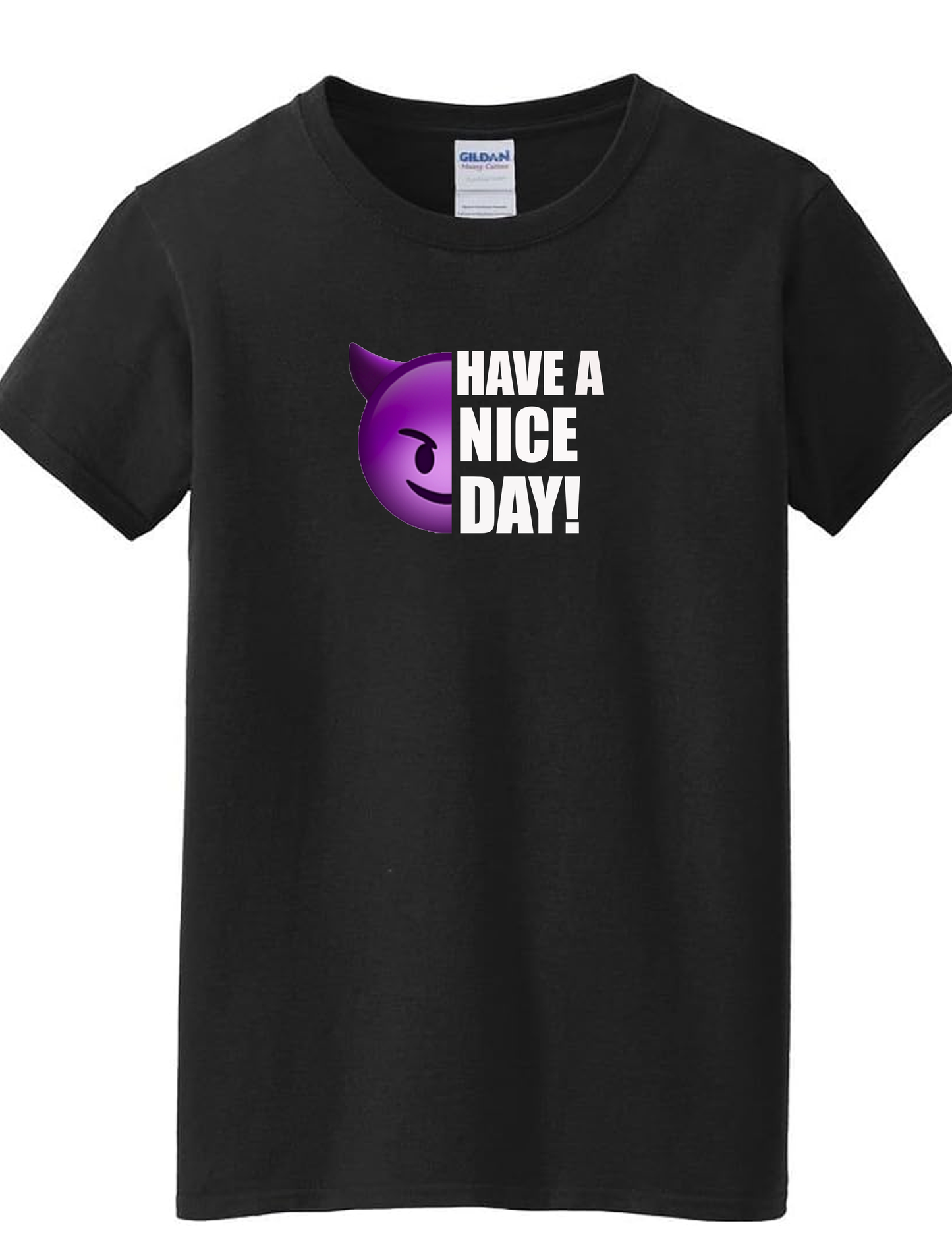 Have a Nice Day Devilish Happy Face smirk unisex T-Shirt