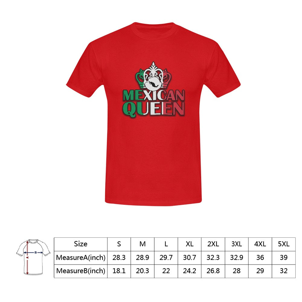 Mexican Queen short sleeve unisex t-shirt red Men's