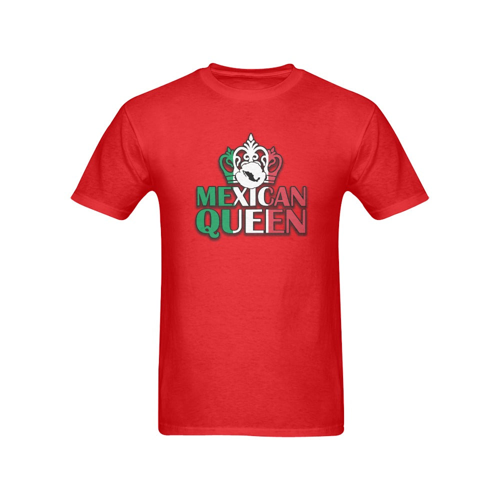 Mexican Queen short sleeve unisex t-shirt red Men's