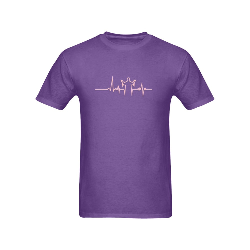 Heart Monitor Lifeline Jesus Short Sleeve unisex T-Shirt – Inspirational Christian Apparel