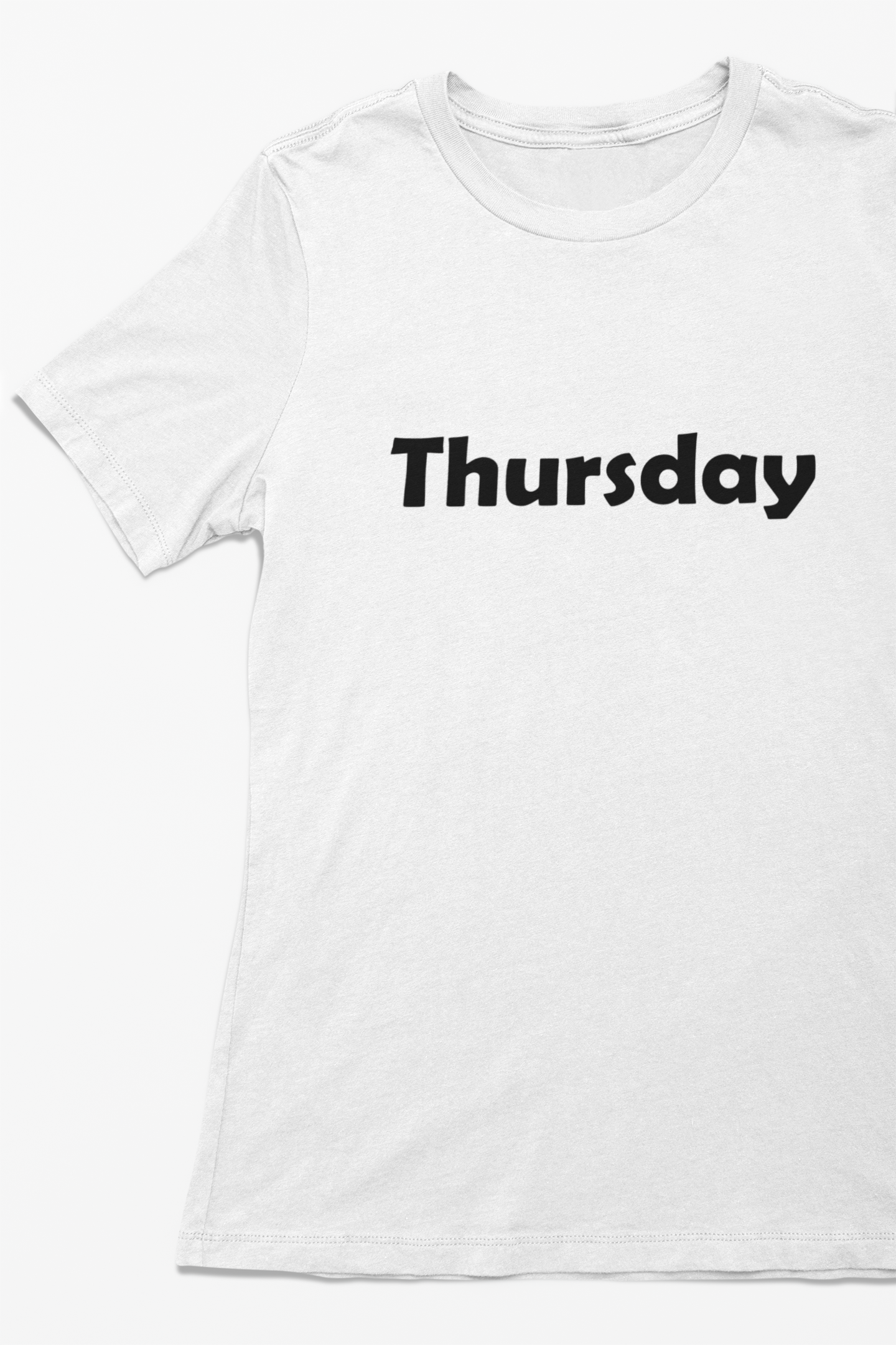 Weekdays T-shirt short sleeve crew neck white