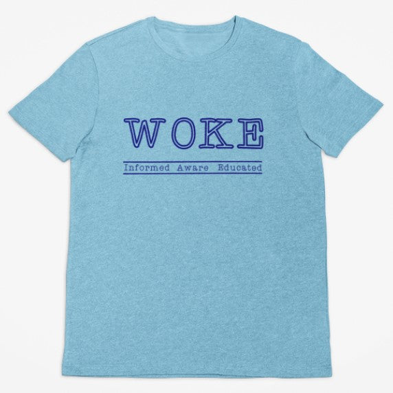 WOKE definition t-shirt short sleeve