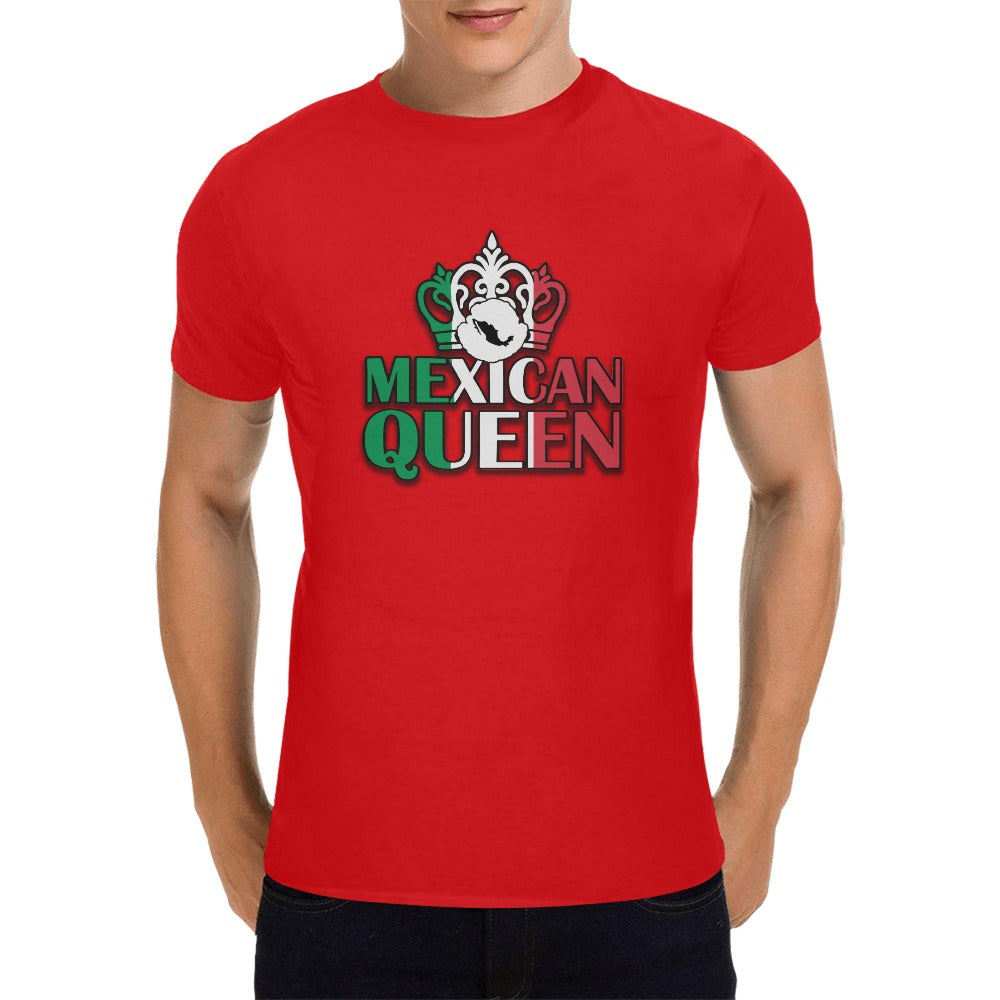 Mexican Queen short sleeve unisex t-shirt red Men's