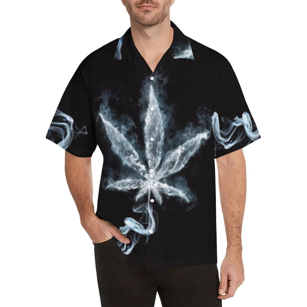Men's Weed Smoke Hawaiian shirt Hawaiian button up Shirt