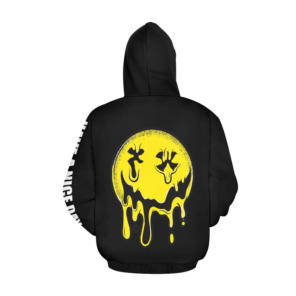 DON'T TRIP SMILE ANYWAYS melting face women's hoodie