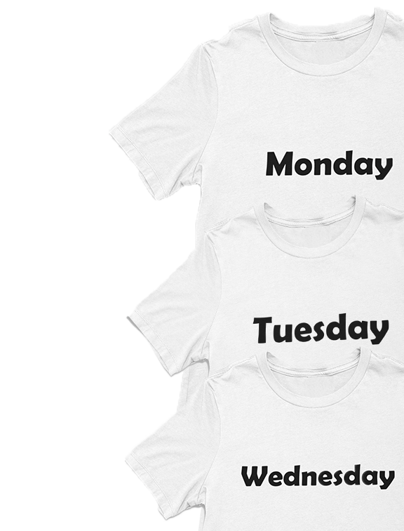 Weekdays T-shirt short sleeve crew neck white