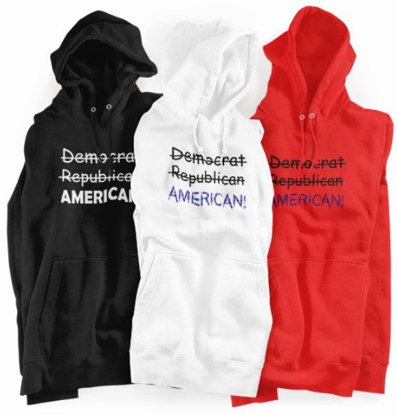 Men's Unisex American unity long sleeve hoodie