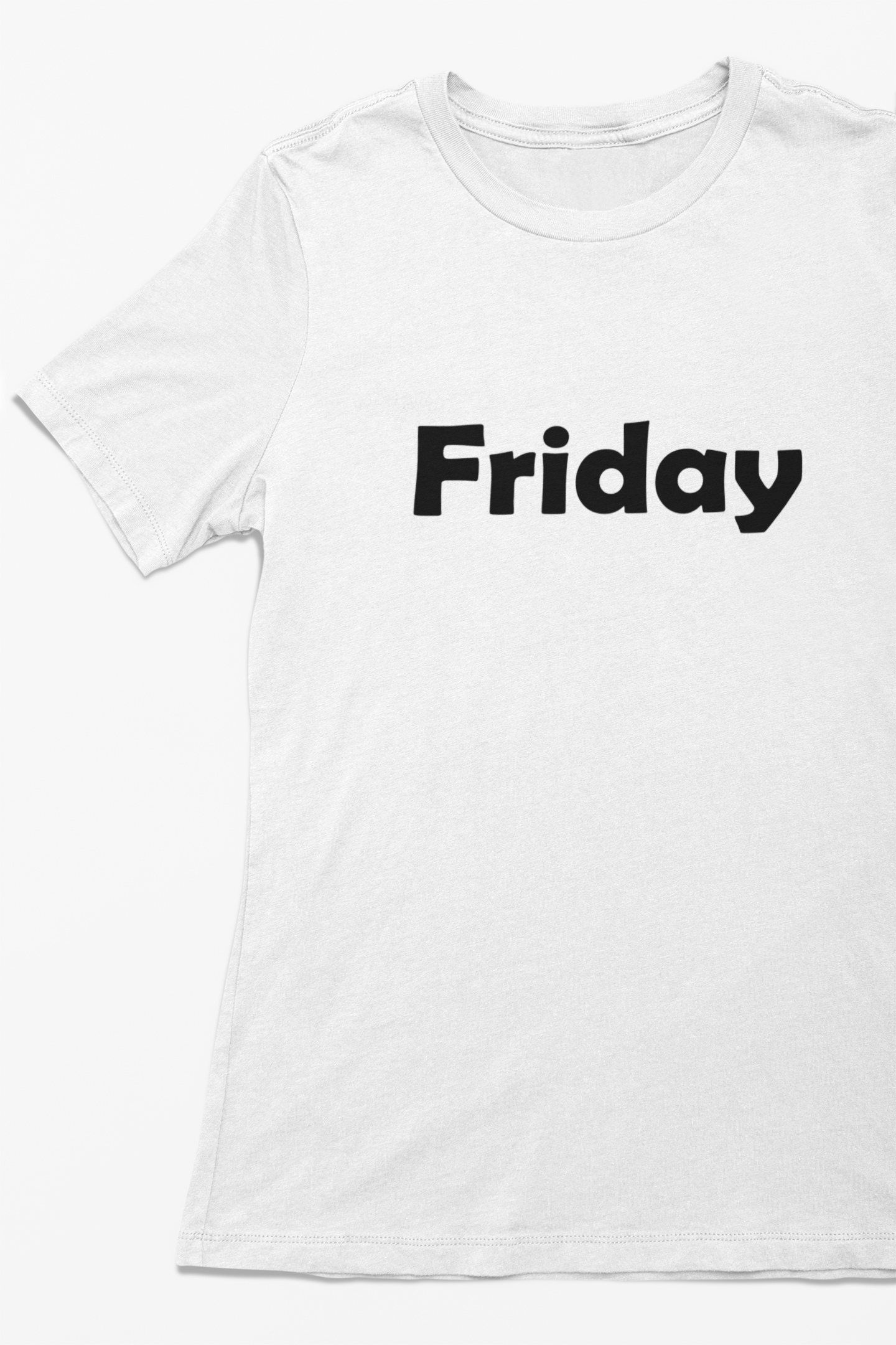Weekdays T-shirt short sleeve crew neck white