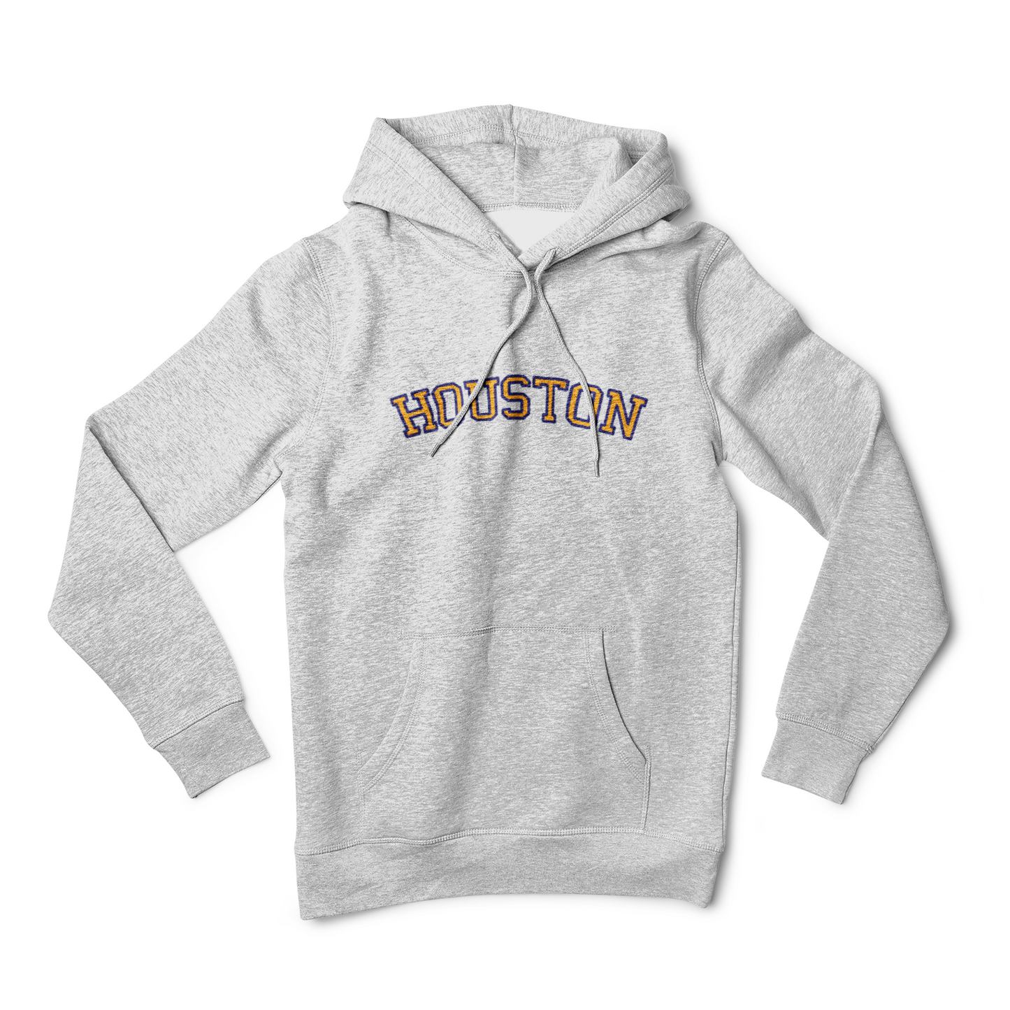 Houston unisex pull over long sleeve fleece hoodie