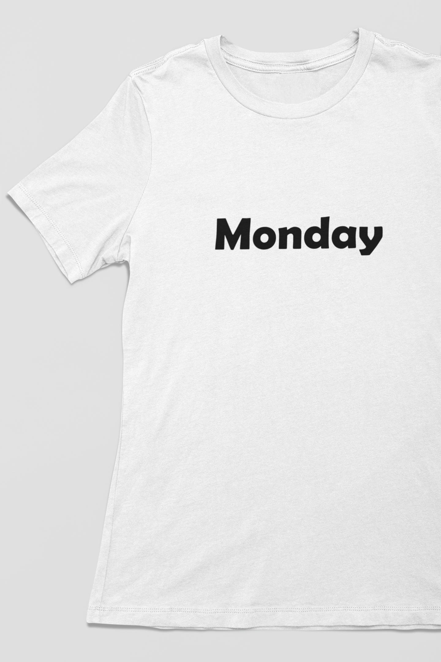 Weekdays T-shirt short sleeve crew neck white