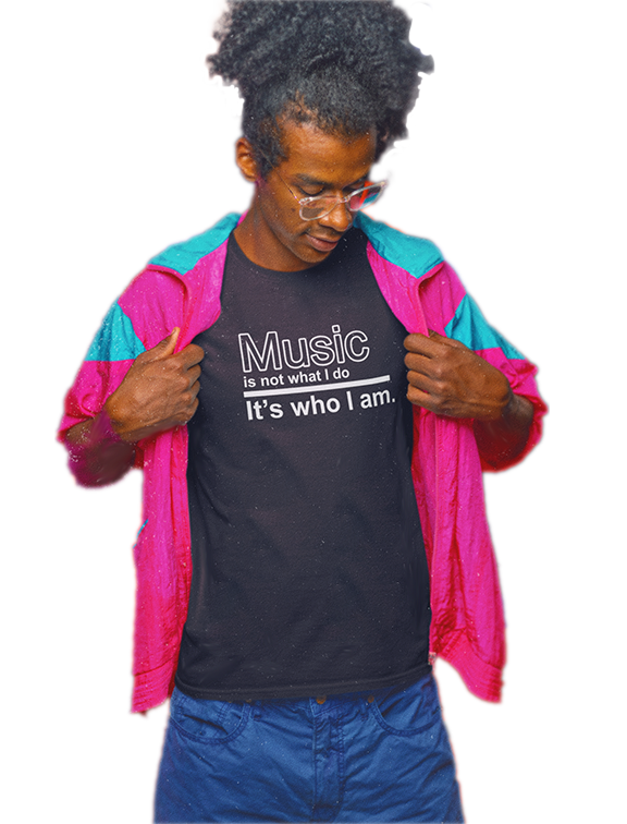 Music is Who I Am short sleeve unisex t-shirt