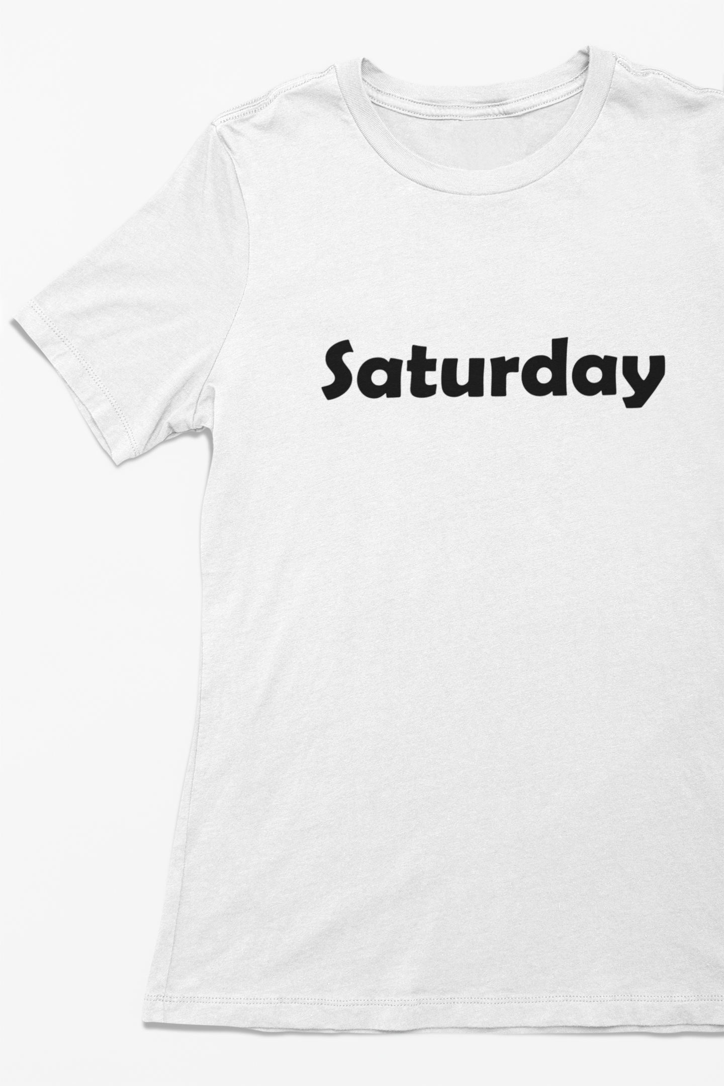 Weekdays T-shirt short sleeve crew neck white