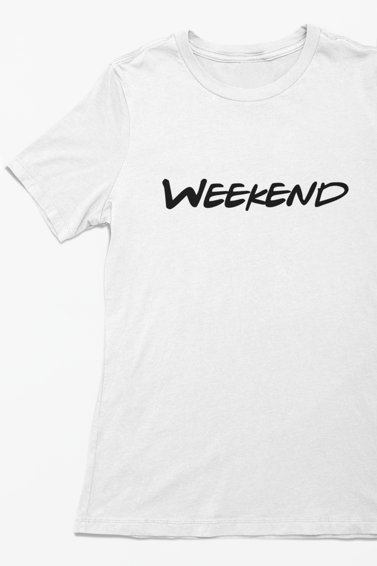 Weekdays T-shirt short sleeve crew neck white