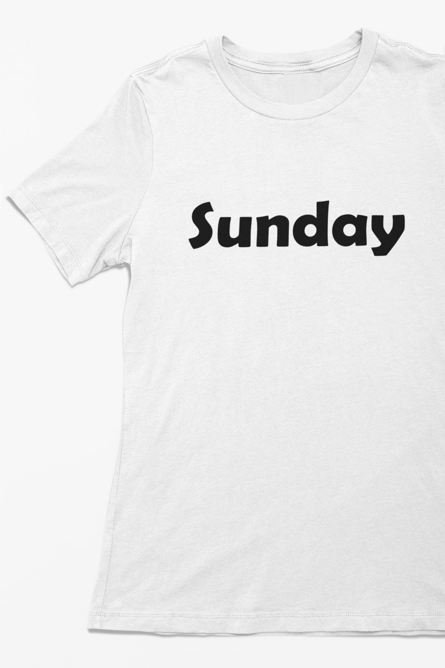 Weekdays T-shirt short sleeve crew neck white