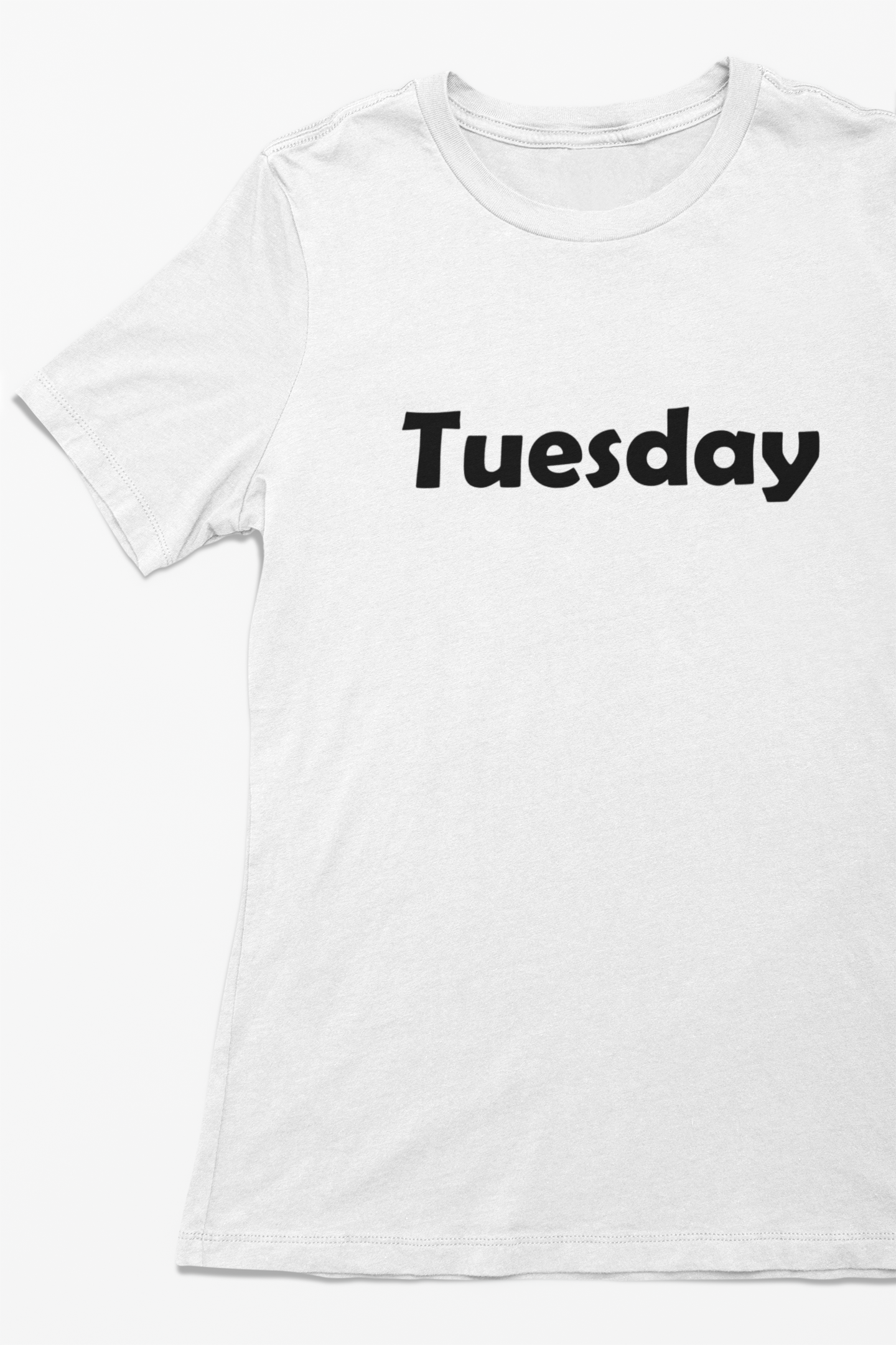 Weekdays T-shirt short sleeve crew neck white
