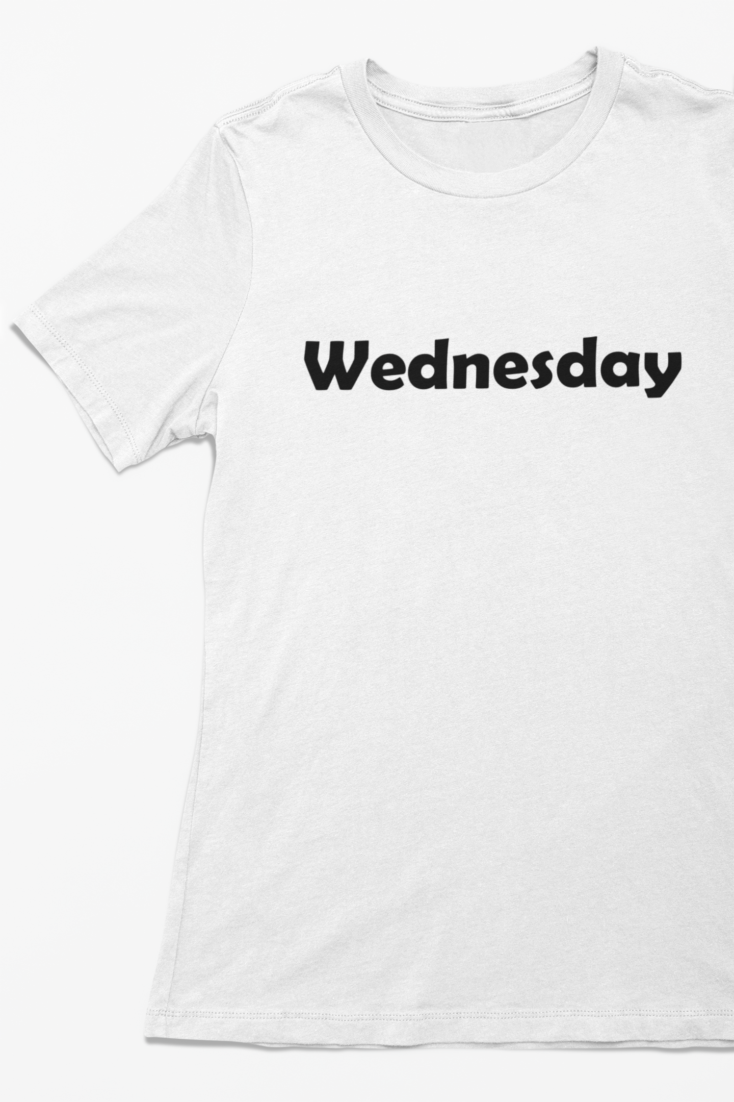Weekdays T-shirt short sleeve crew neck white