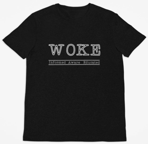 WOKE definition t-shirt short sleeve