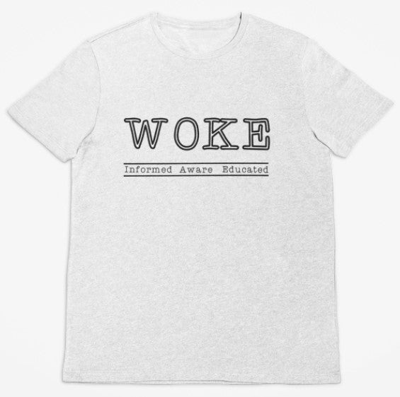 WOKE definition t-shirt short sleeve
