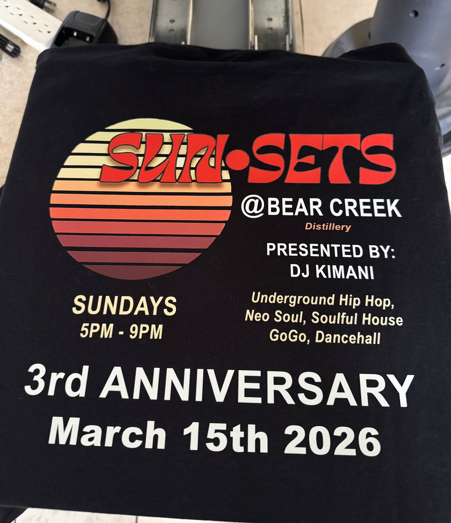 Sunsets men's unisex short sleeve t-shirt 3rd anniversary edition