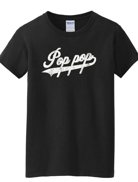 PopPop Pop Pop Grandpa team distressed unisex t-shirt