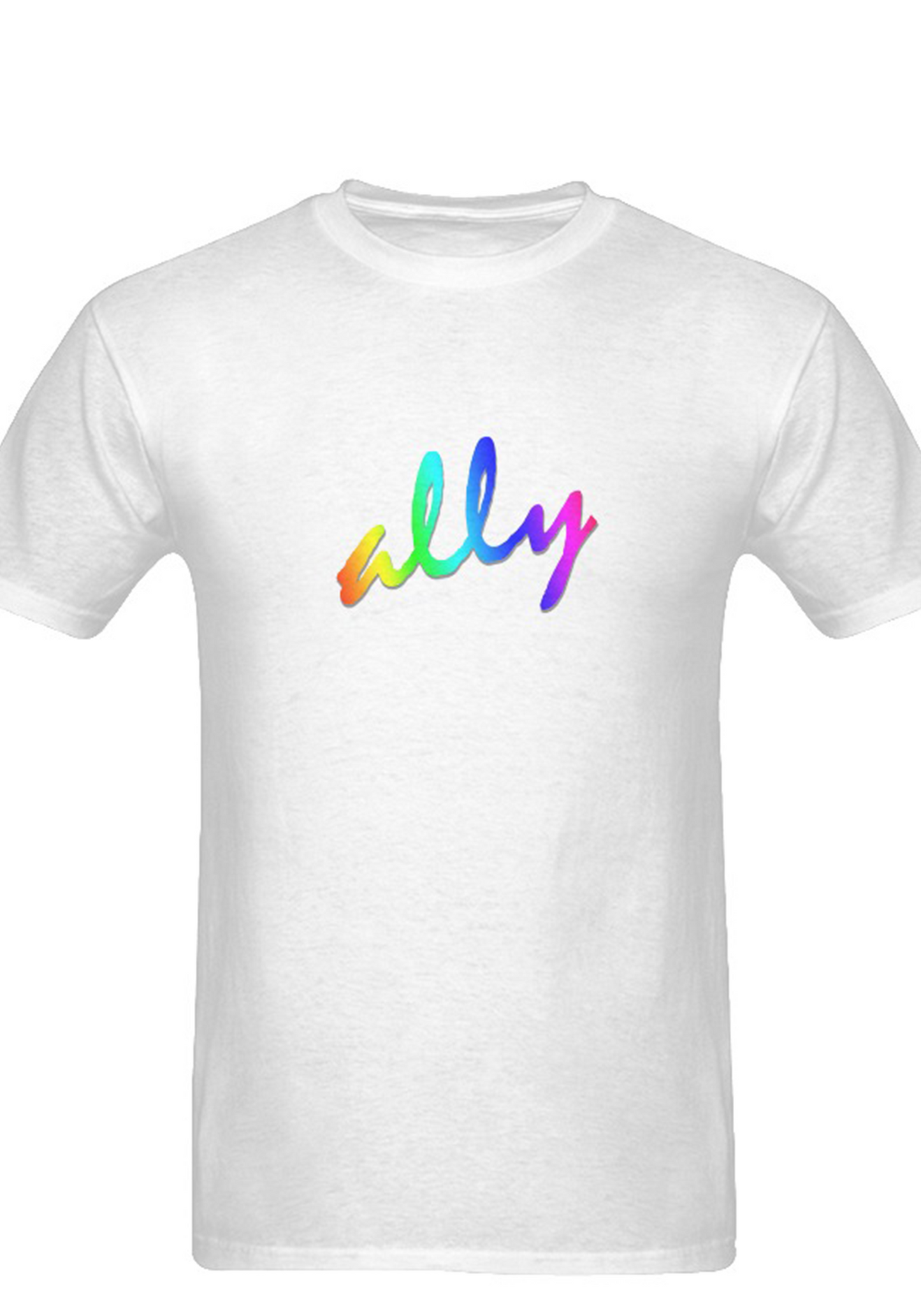 Ally pride rainbow unisex t-shirt