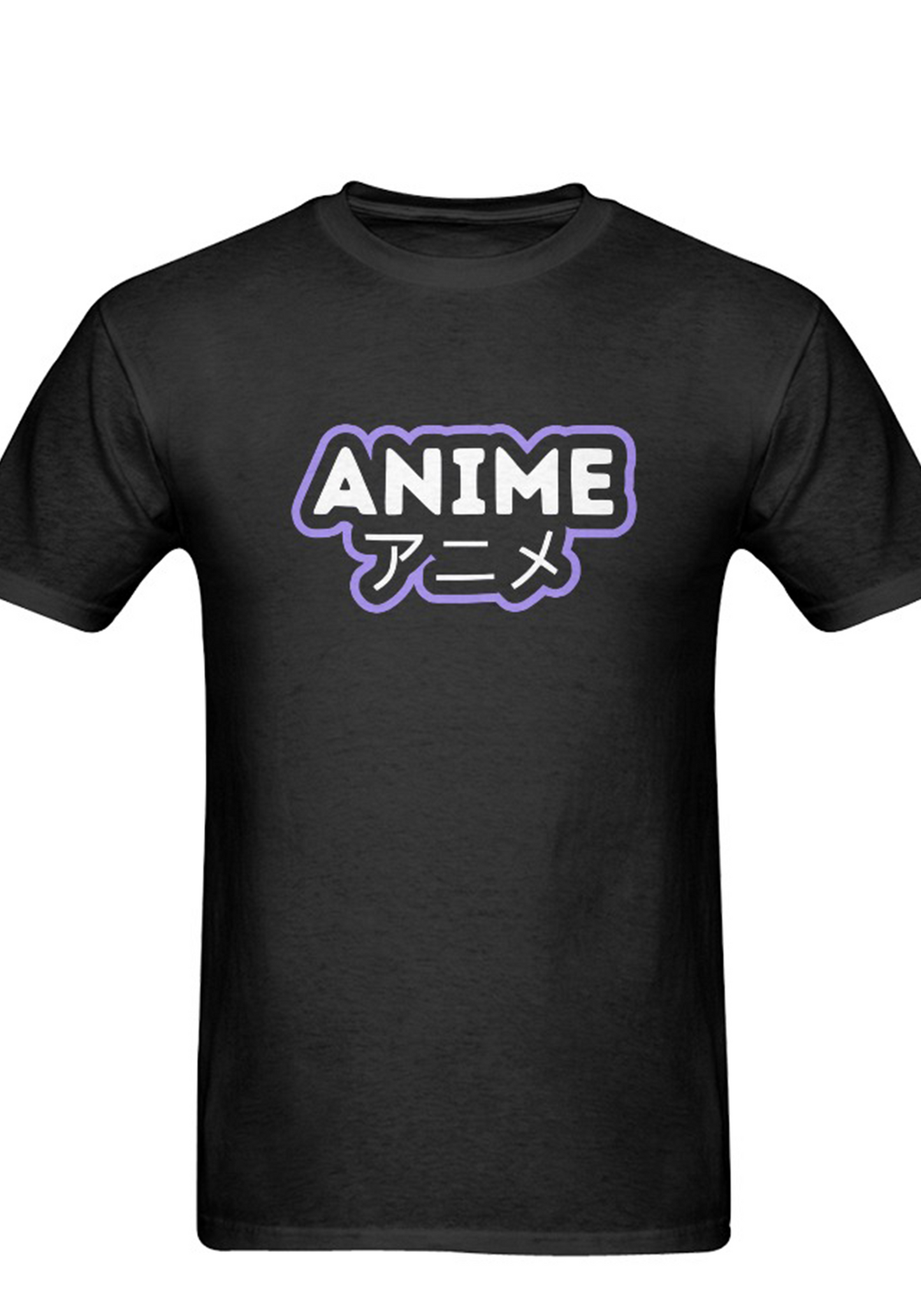 Anime with Japanese text short sleeve uniform t-shirt