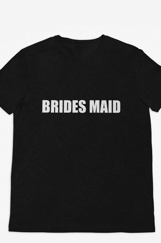 Wedding Party BRIDESMAID Unisex T-Shirt short sleeve