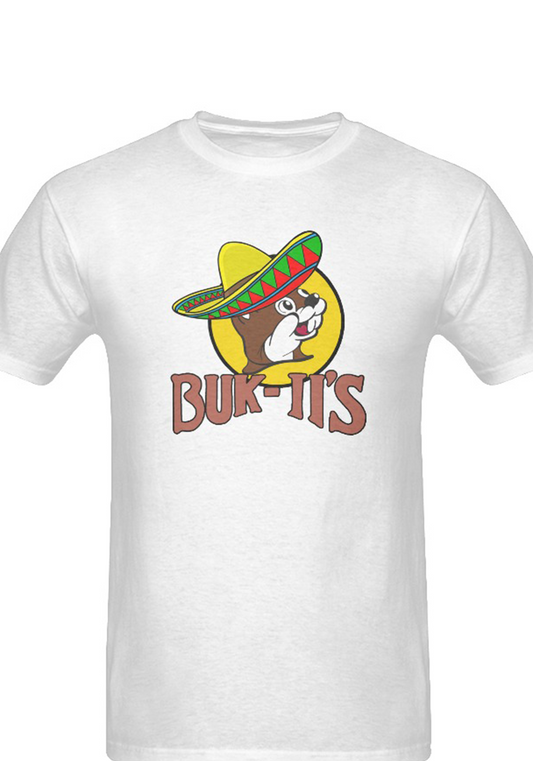 Bukiis Super Mercado graphic white Men's T-Shirt