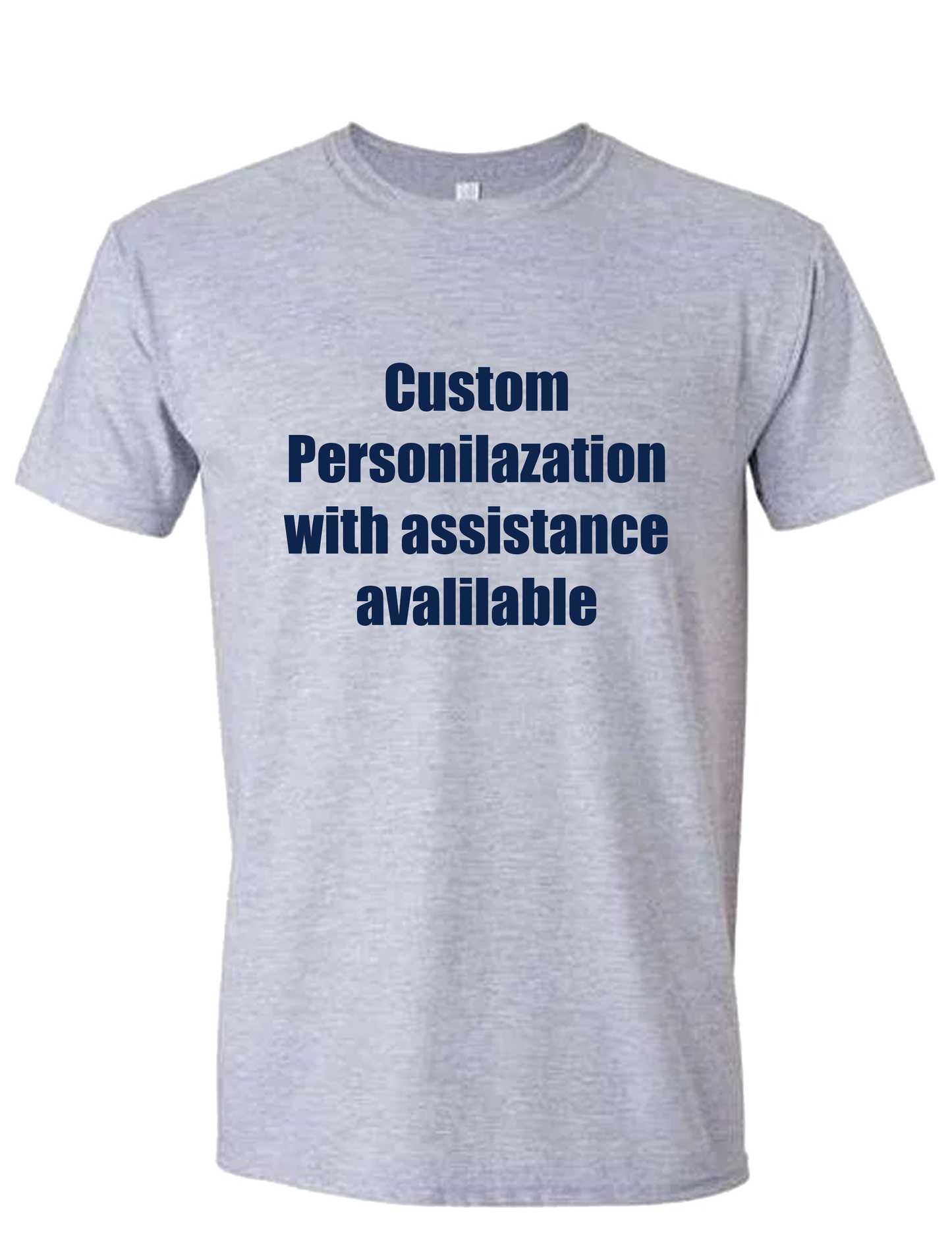 Custom Personalized T-shirt Photo-Text and assistance options