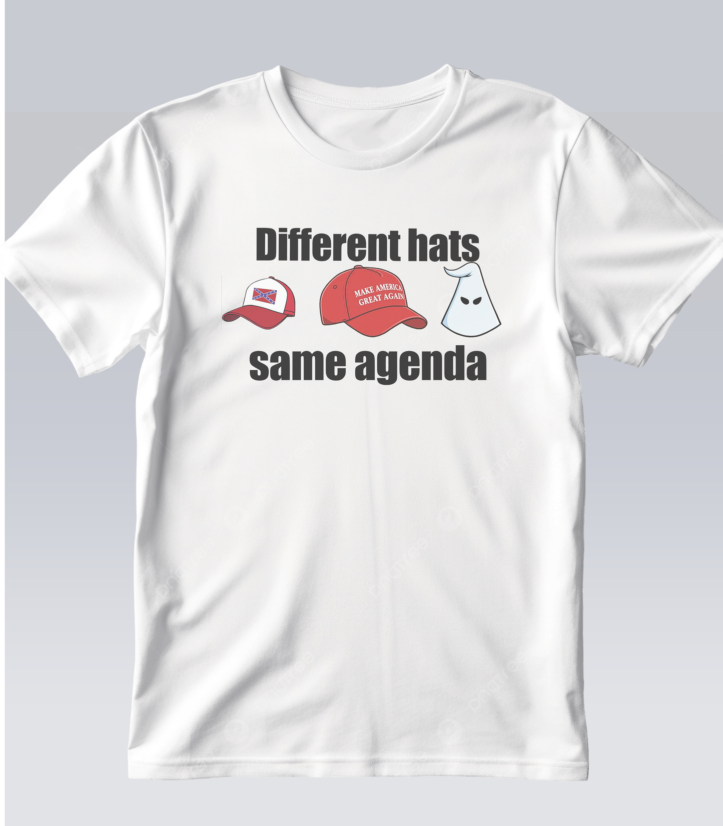 Different Hats Same Agenda Anti-Racism Political Protest Unisex T-Shirt