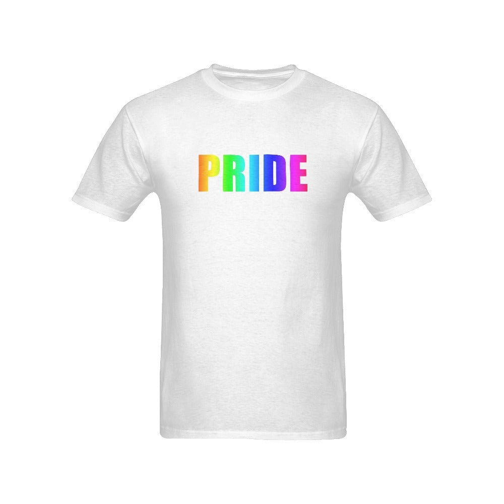 Pride rainbow  unisex tee white Men's T-Shirt