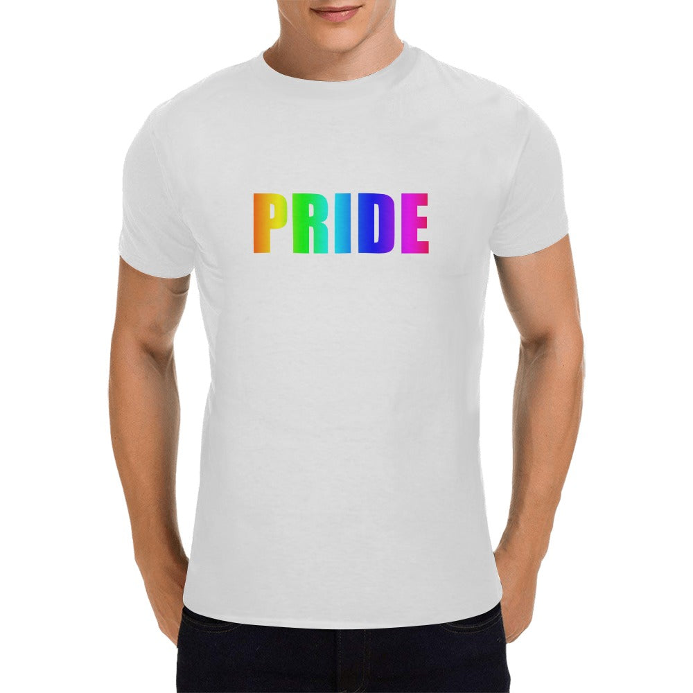 Pride rainbow  unisex tee white Men's T-Shirt