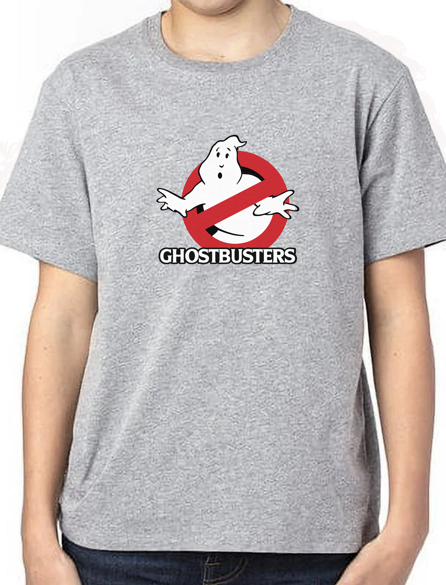 No ghosts iconic retro youth t-shirt for Halloween