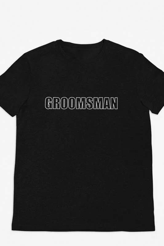 GROOMSMAN Wedding Party short sleeve men's unisex T-Shirt Artistic Monopoly