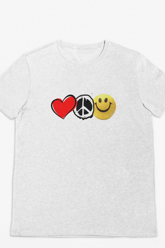 Love Peace Happiness unisex short sleeve t-shirt