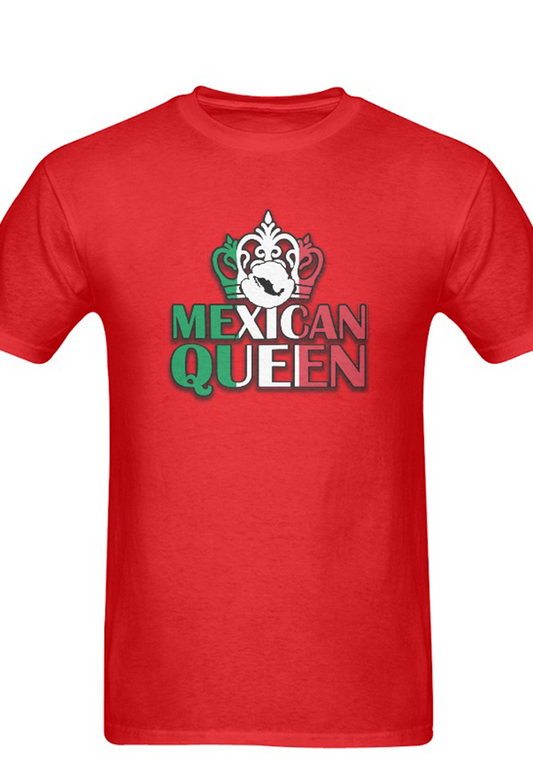 Mexican Queen short sleeve unisex t-shirt red Men's