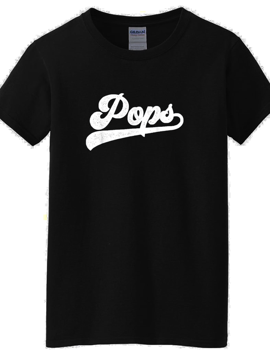 Cool Vintage Distressed 'Pops' Graphic T-Shirt – Unisex Soft Cotton Dad Tee