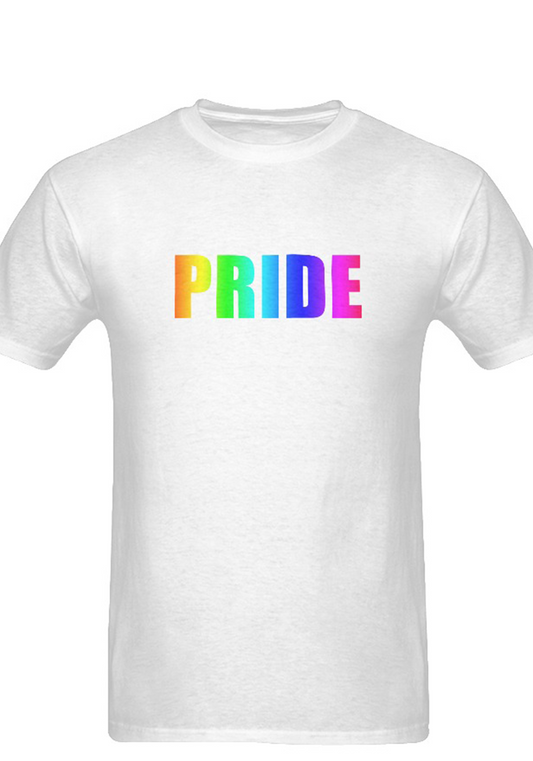 Pride rainbow  unisex tee white Men's T-Shirt