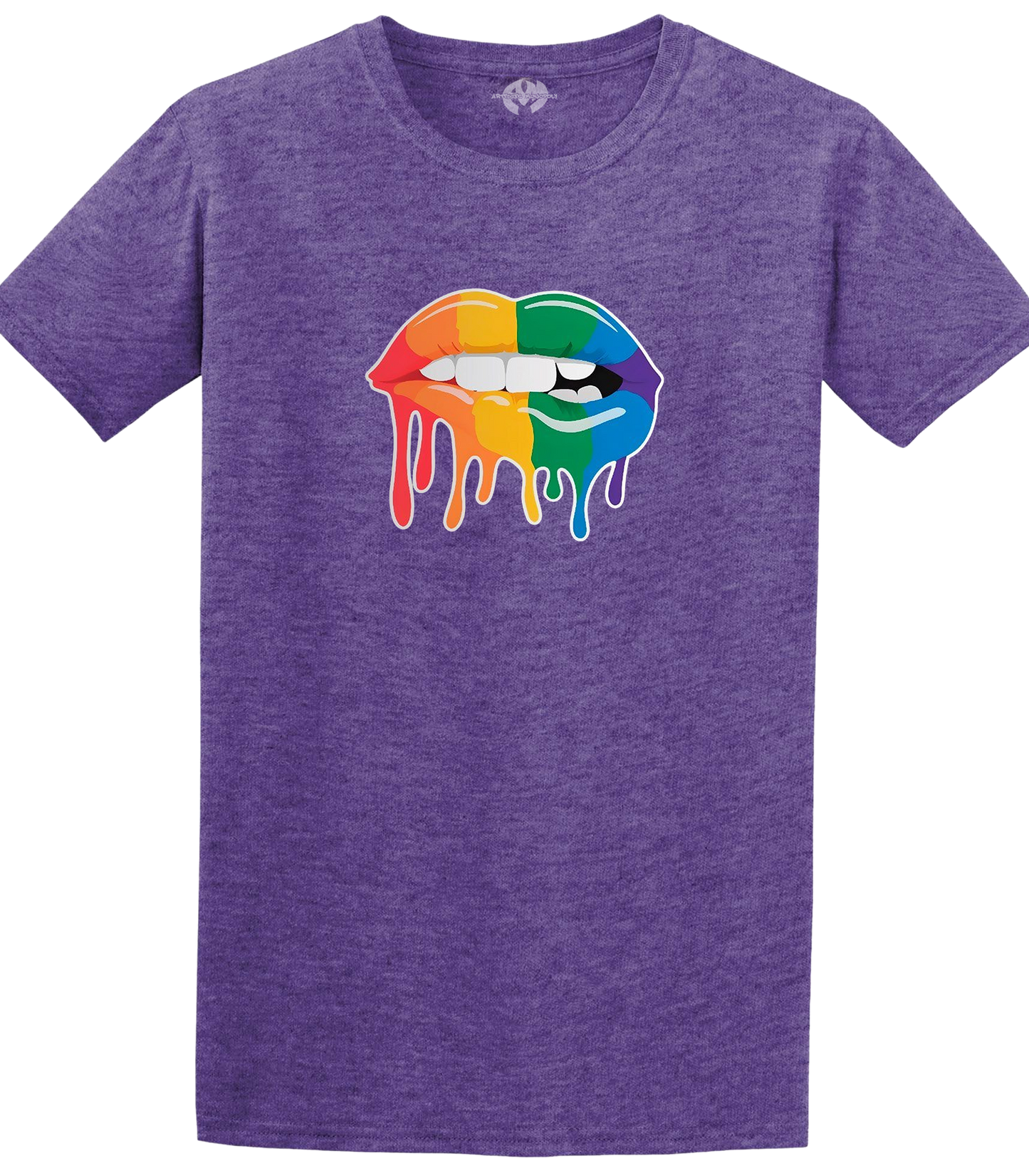 Dripping Rainbow Lips short sleeve unisex t-shirt Men's