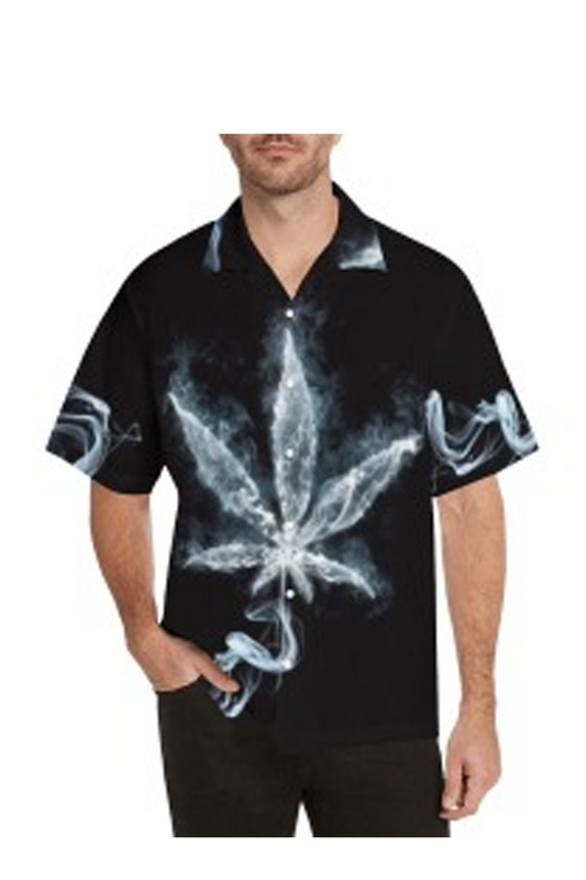 Men's Weed Smoke Hawaiian shirt Hawaiian button up Shirt