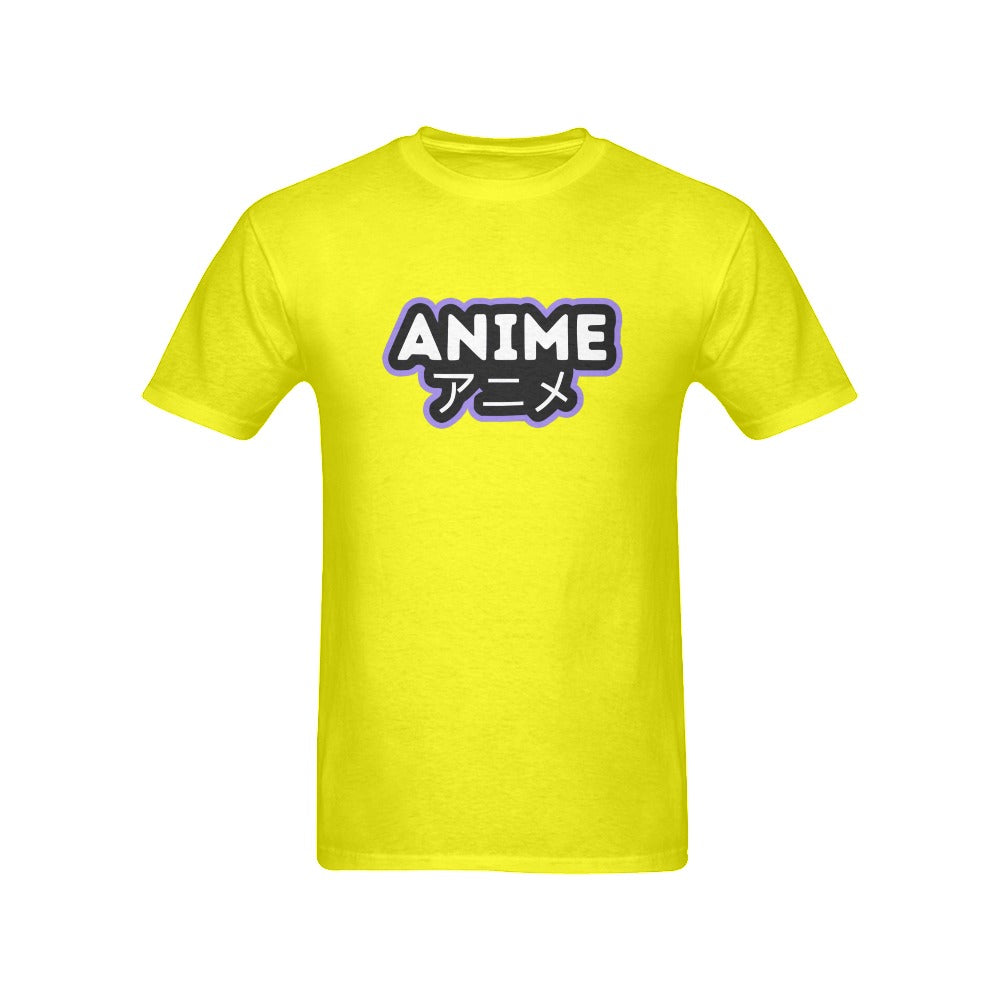 Anime with Japanese text short sleeve uniform t-shirt