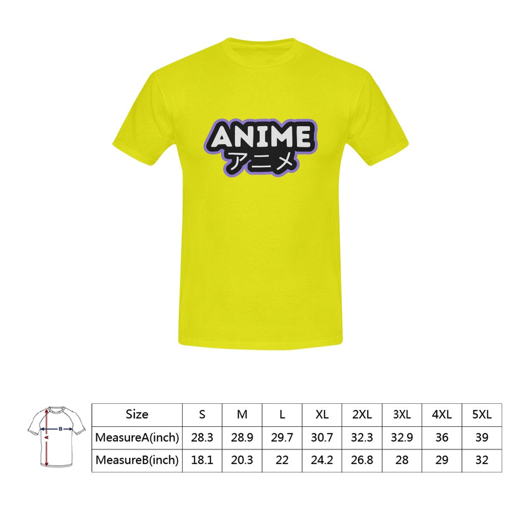 Anime with Japanese text short sleeve uniform t-shirt