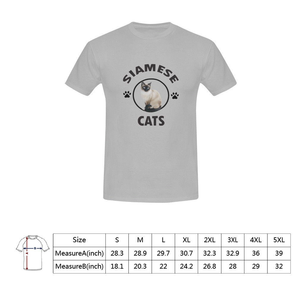 SIAMESE CATS unisex short sleeve t-shirt Men's T-Shirt