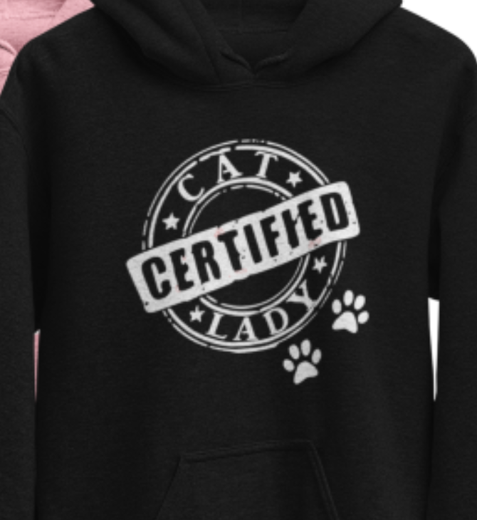 Certified Cat Lady Hoodie Woman Unisex Regular fit