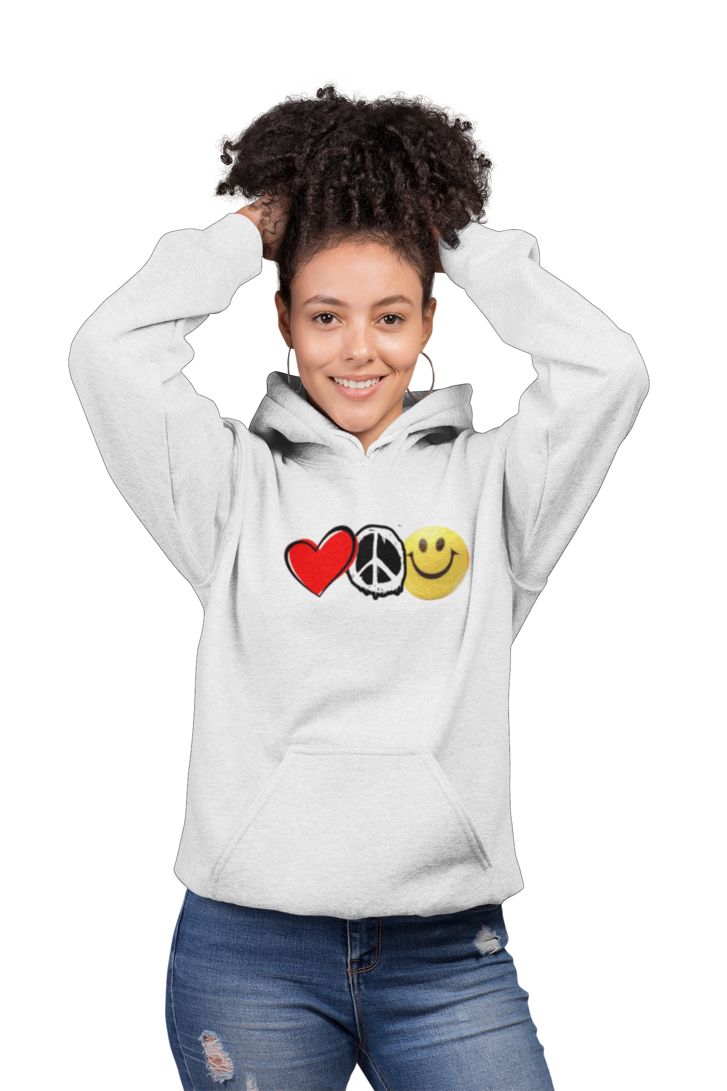 LOVE PEACE HAPPINESS Unisex regular fit hoodie