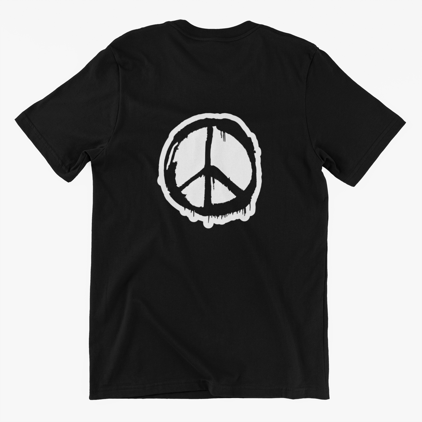 PEACE SIGN short sleeve crew neck t-shirt